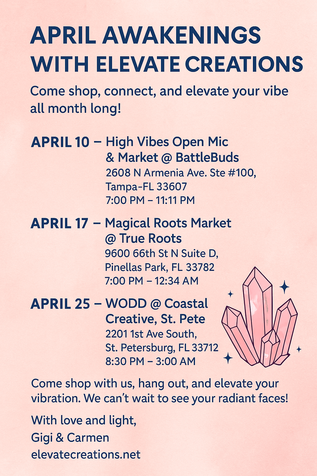 🌸 April Awakenings with Elevate Creations 🌸