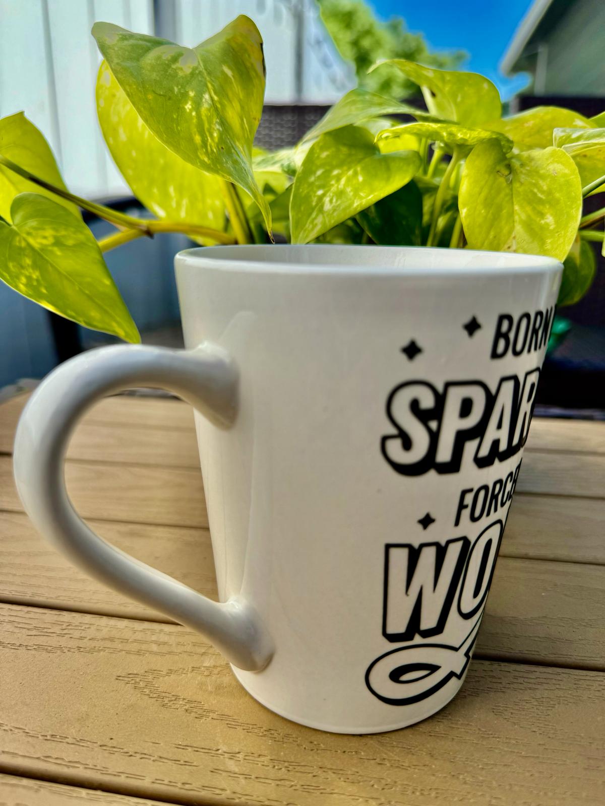 Nacido para brillar obligado a trabajar | Taza de café