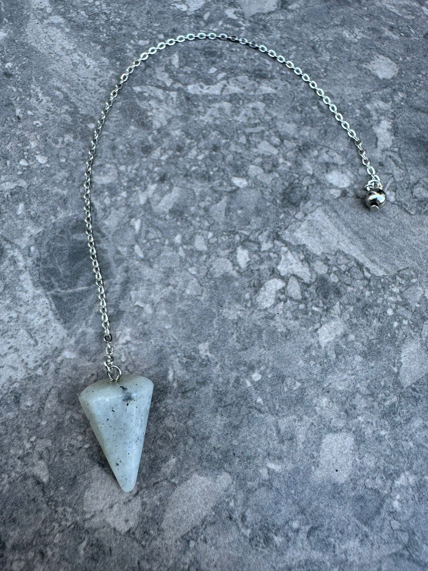 Piedra lunar arcoíris | Péndulo