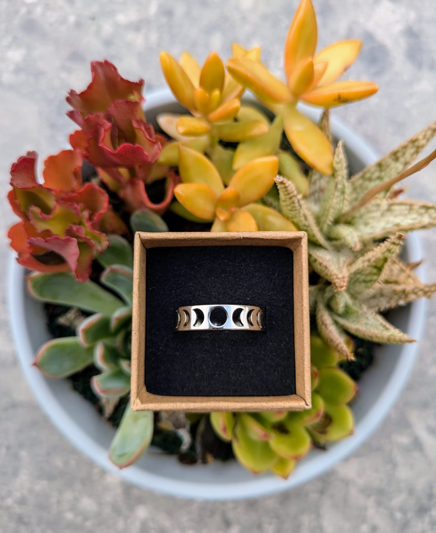 Fases lunares | Anillo de acero inoxidable