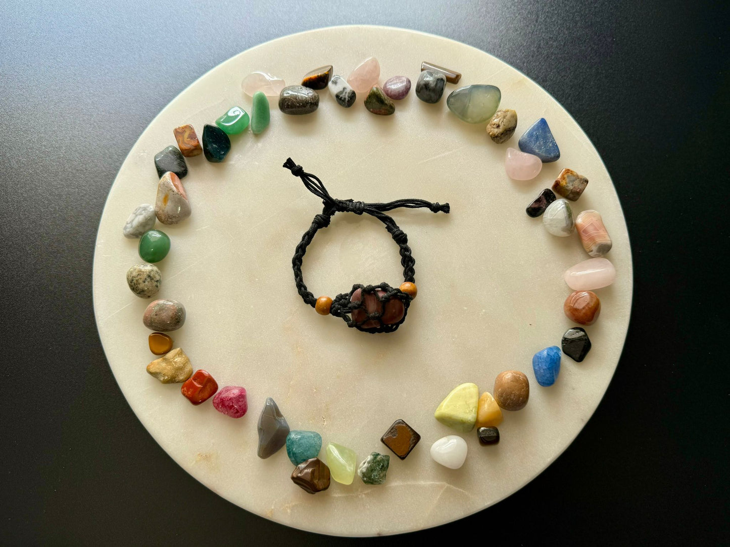 Pulsera de cuerda de mookaita