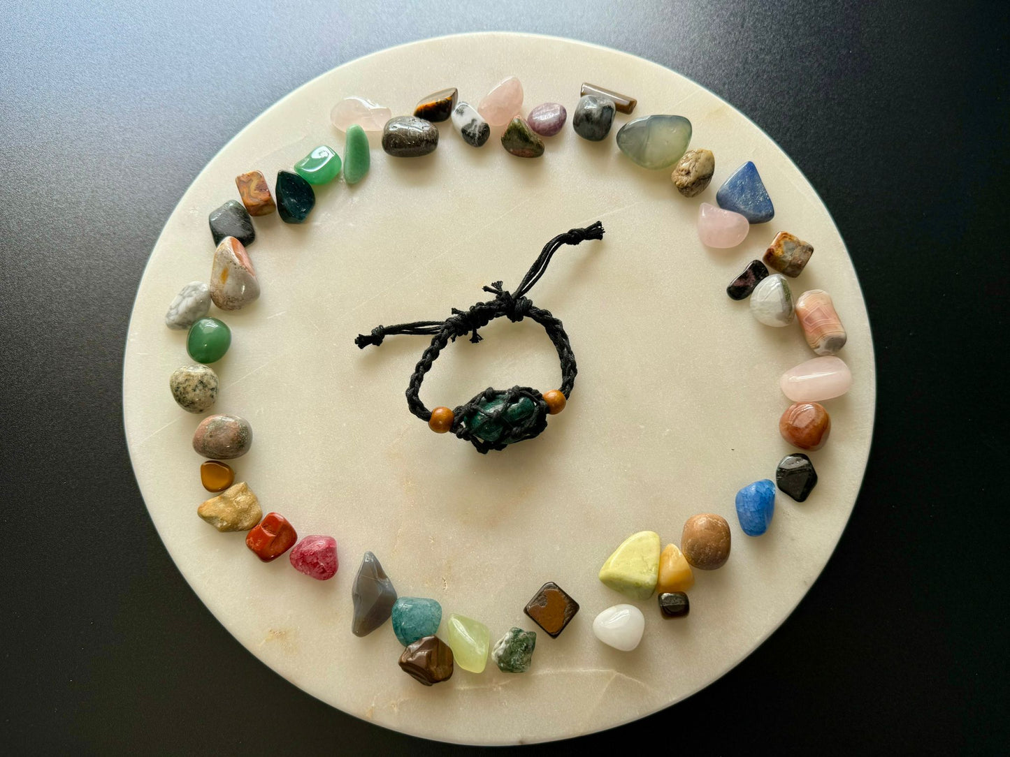 Pulsera de cuerda de crisocola