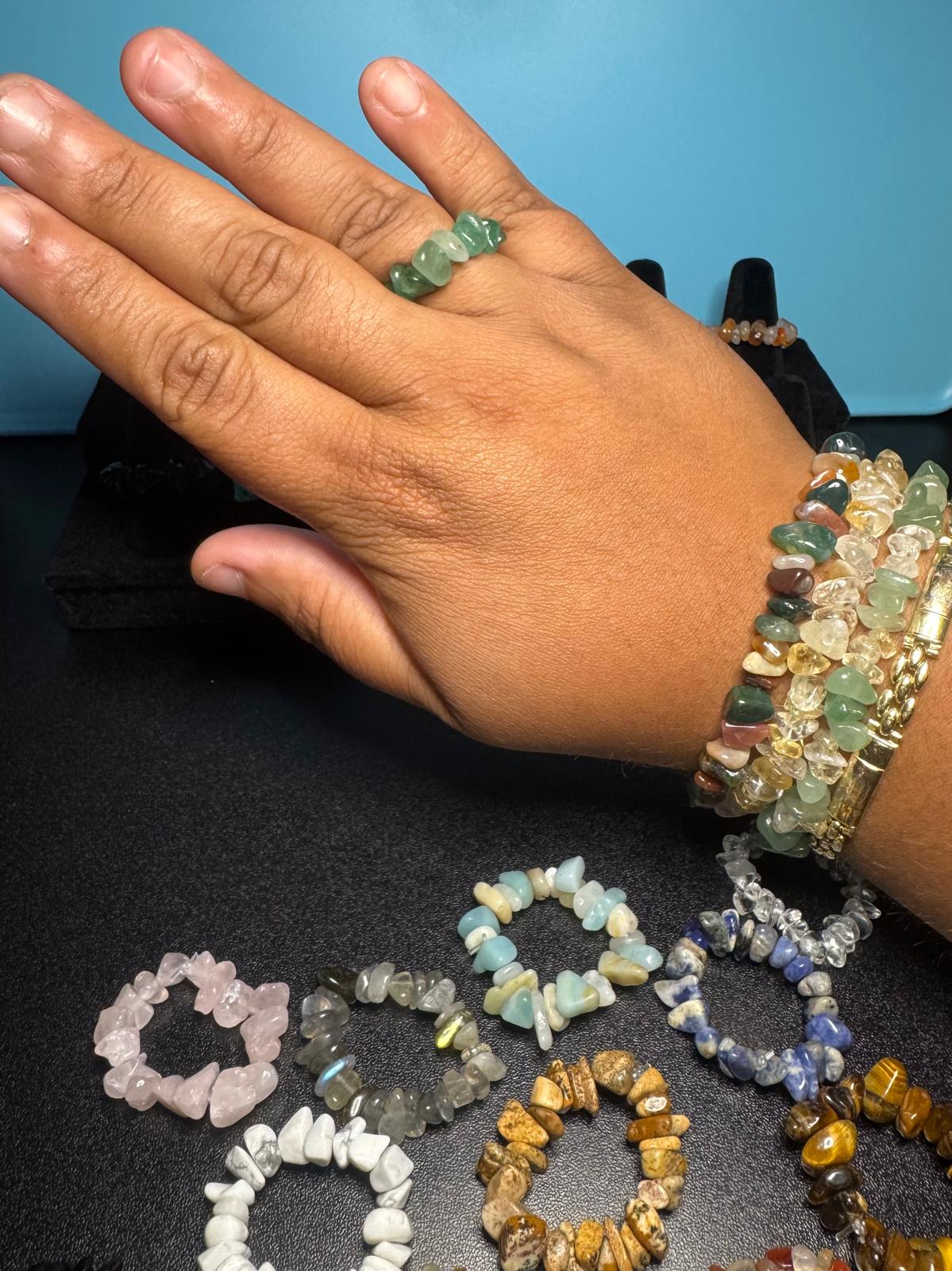 Elastic Crystal Chip Rings