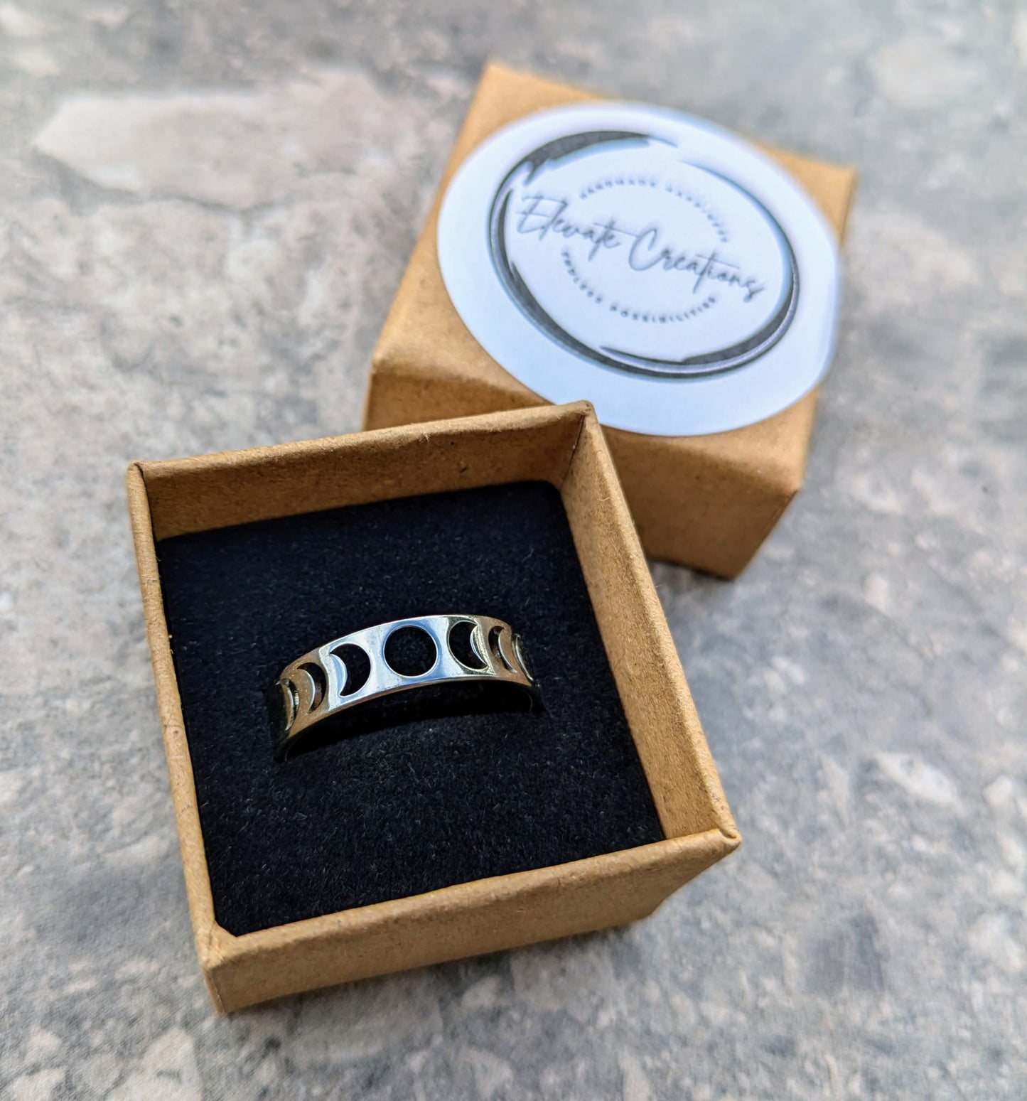 Fases lunares | Anillo de acero inoxidable