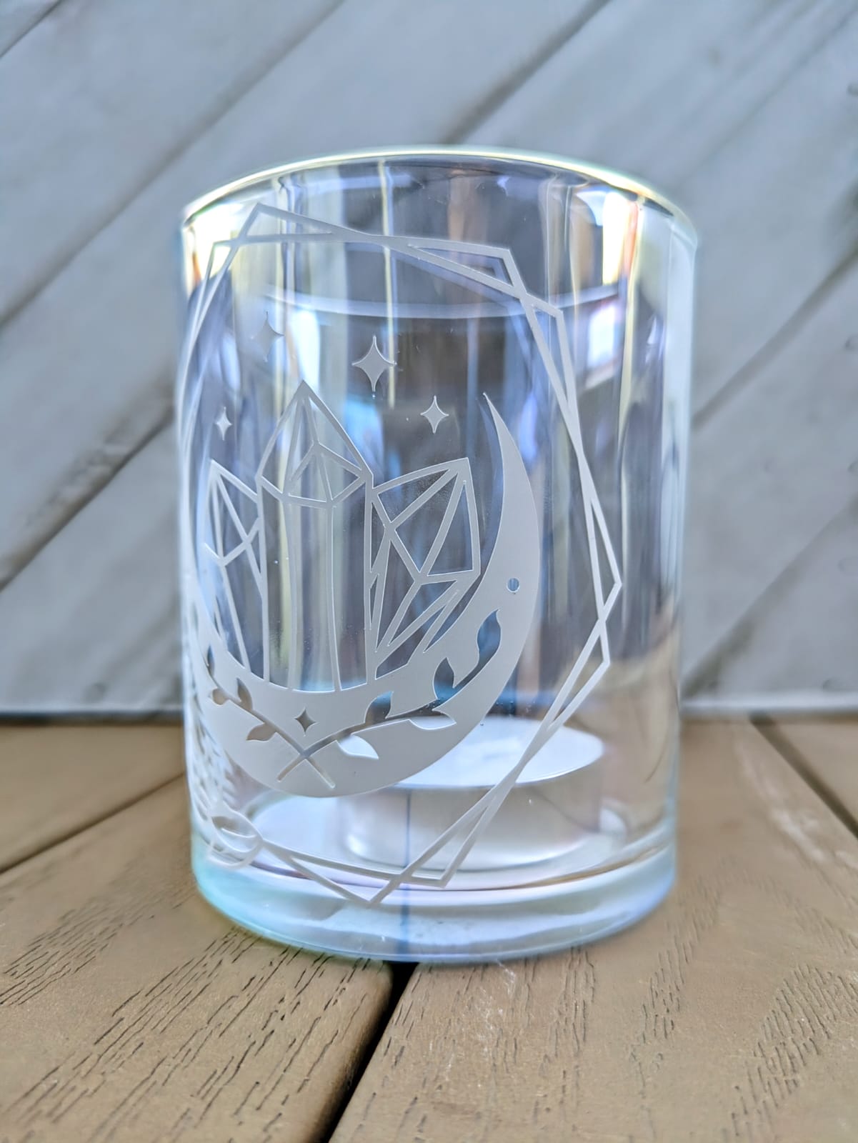 Glass Candle Holder