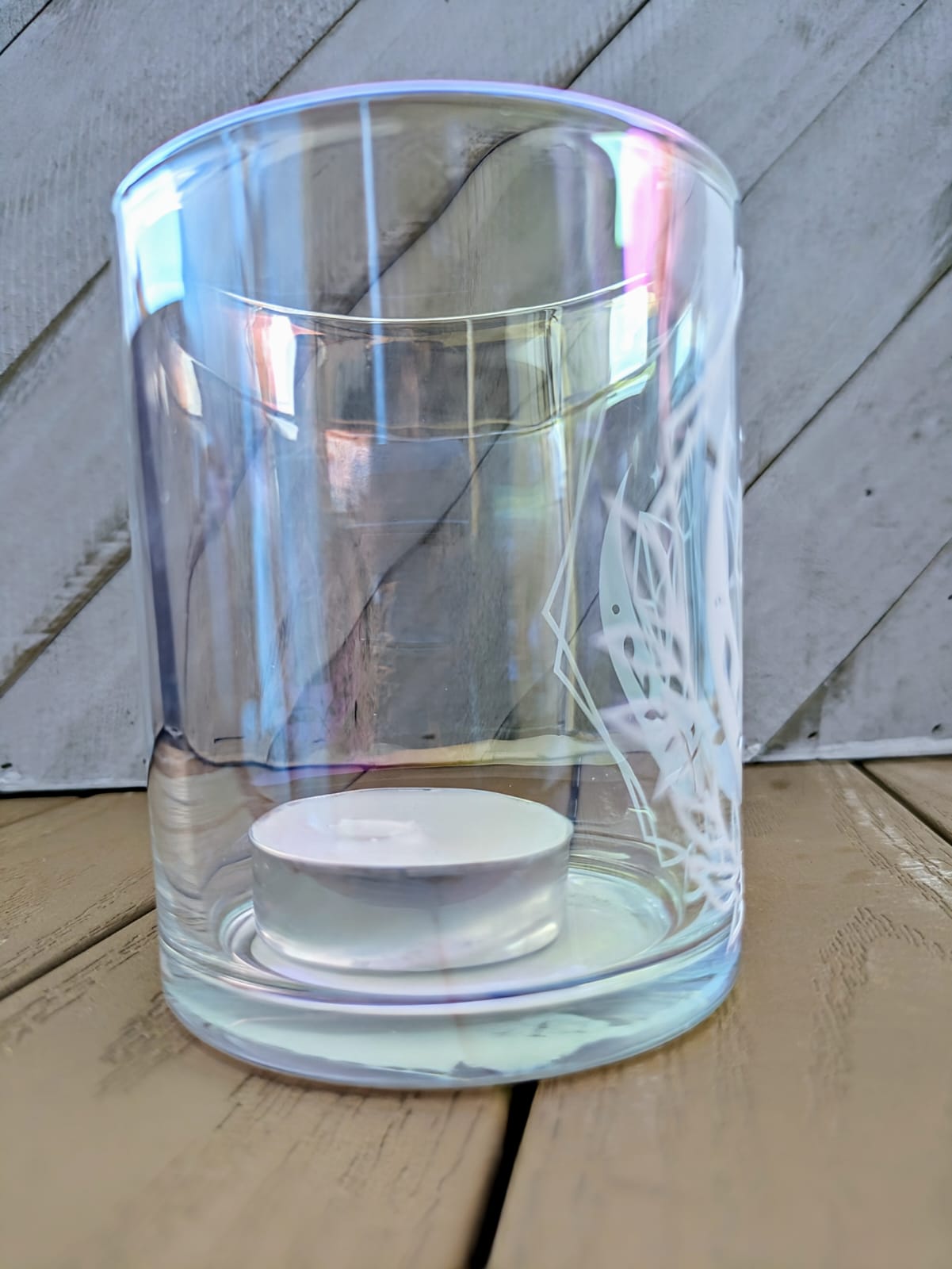 Glass Candle Holder