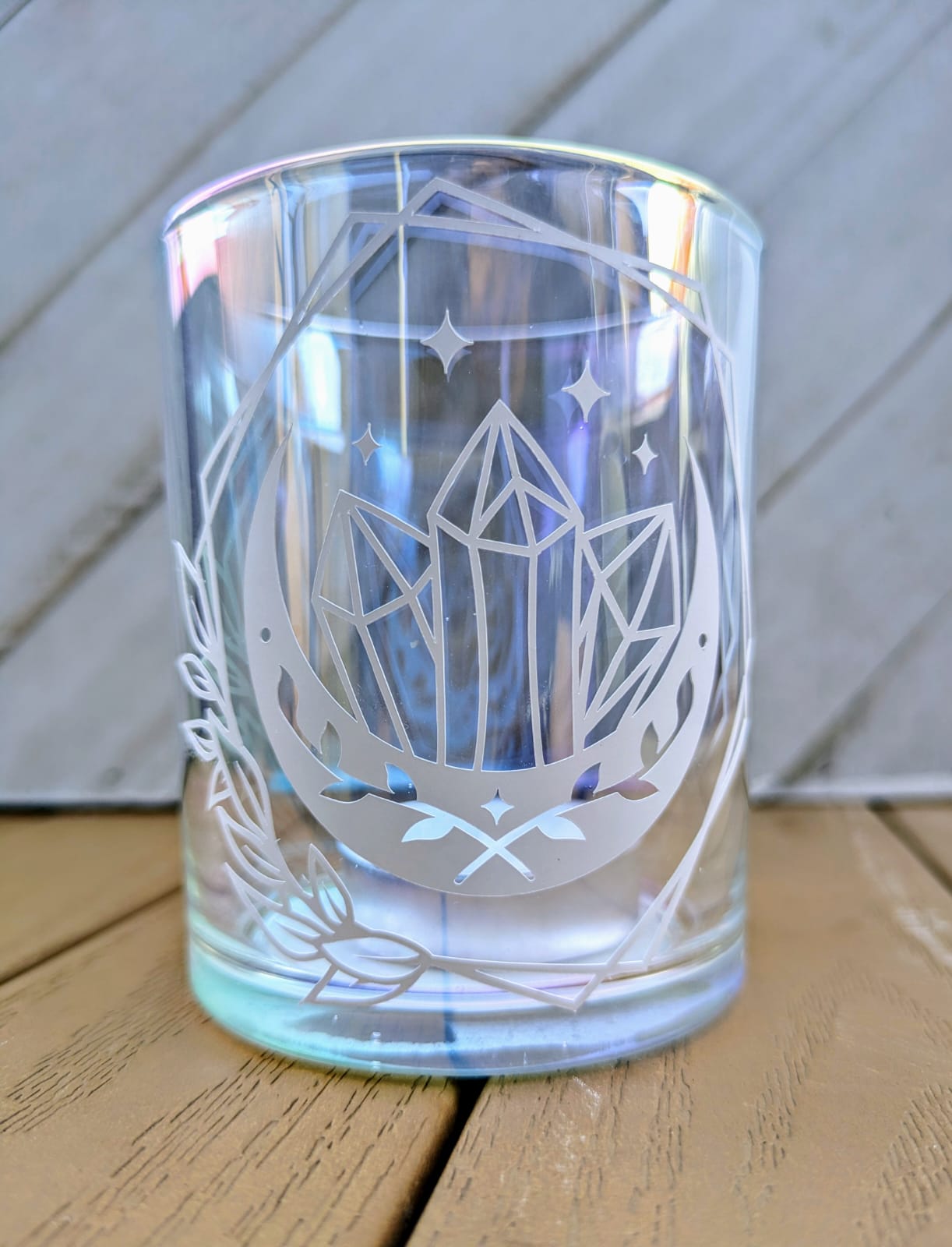 Glass Candle Holder