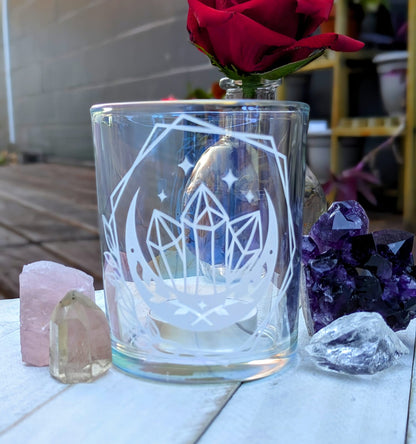 Glass Candle Holder