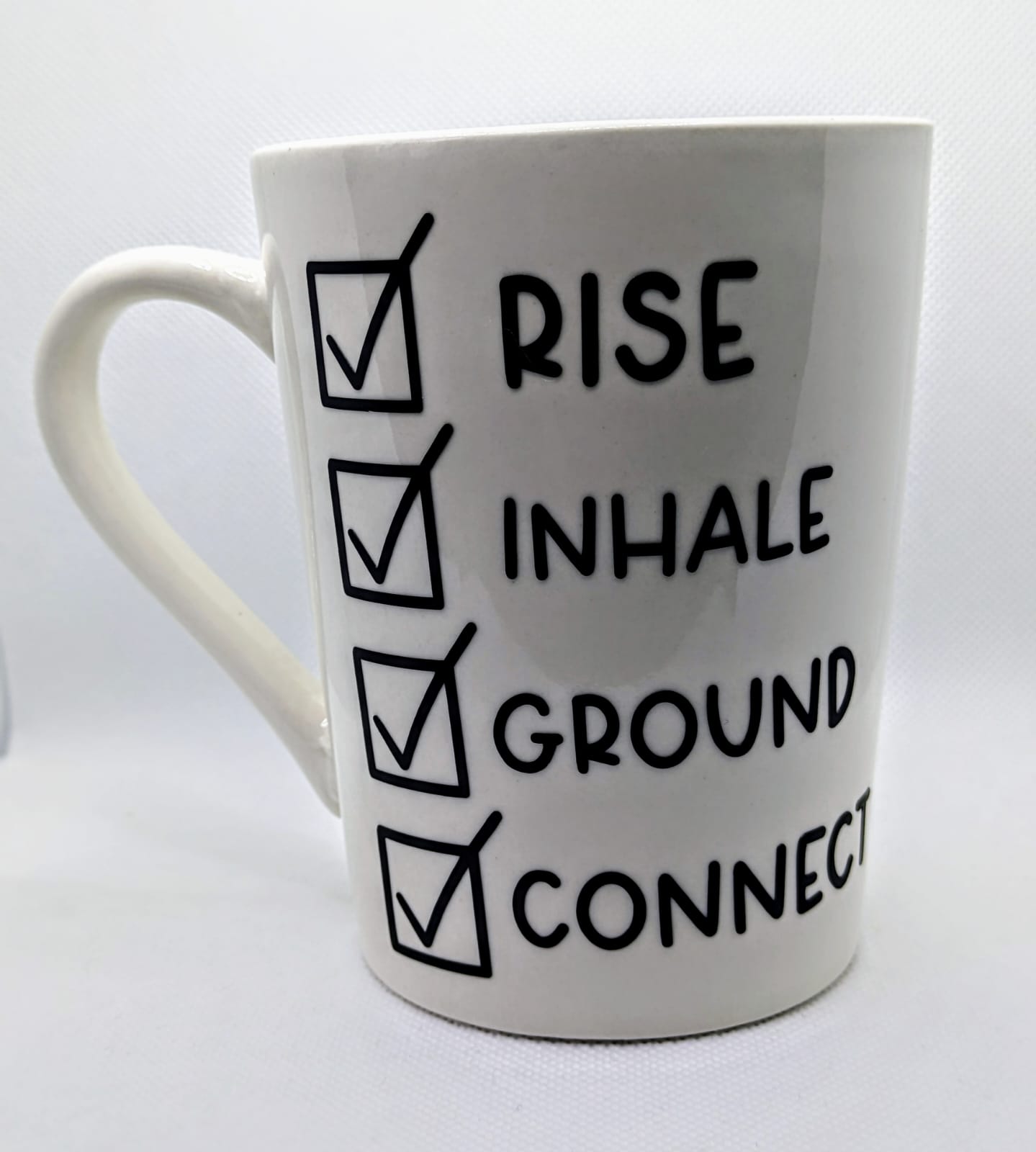 Rise, Inhale, Ground and Connect | Coffee Mug