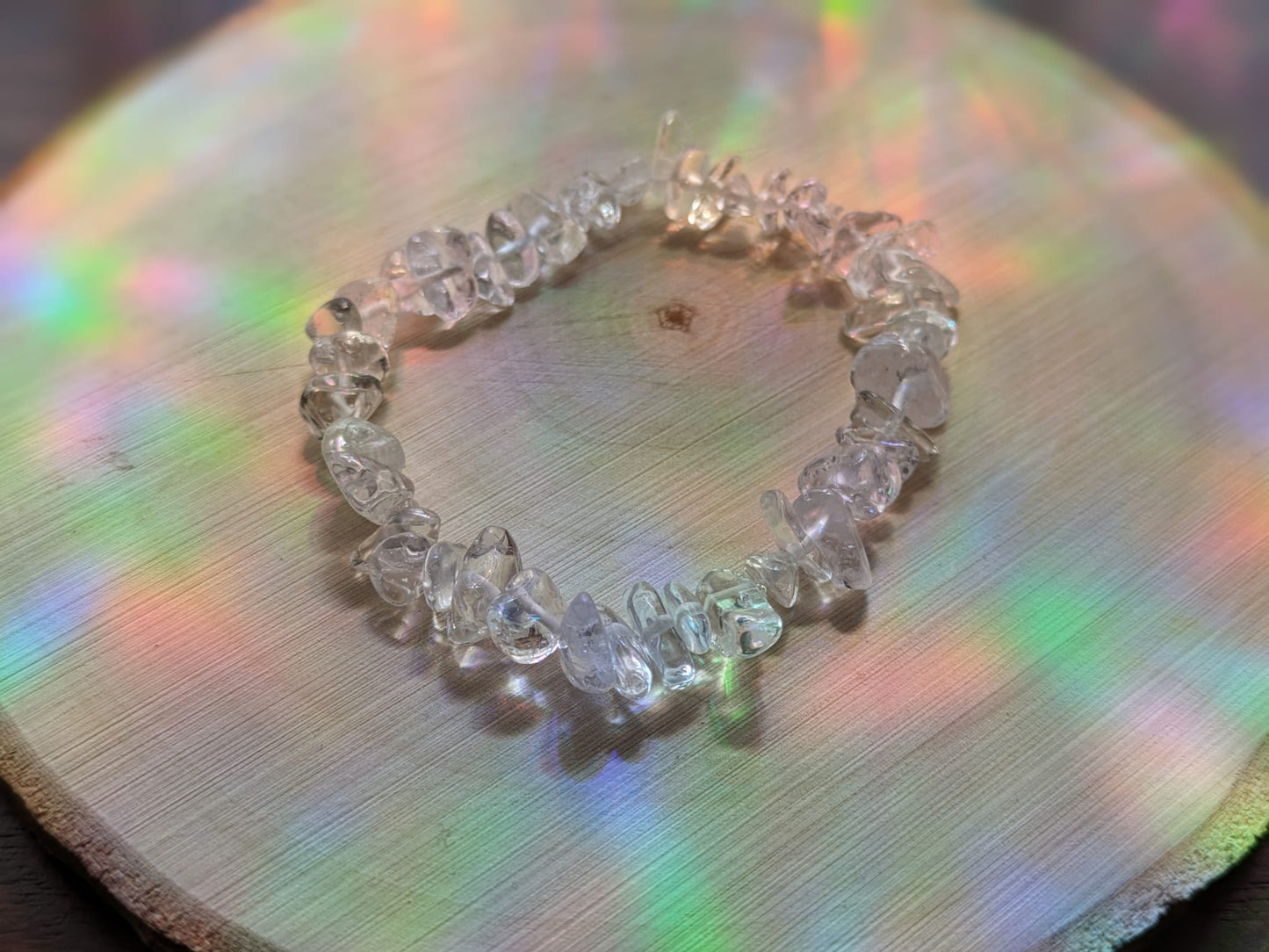 Clear Quartz Chip Bracelet