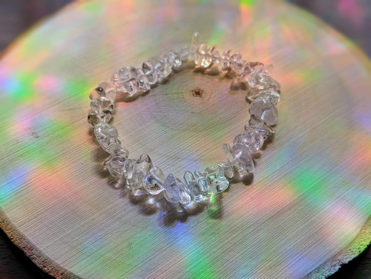 Clear Quartz Chip Bracelet