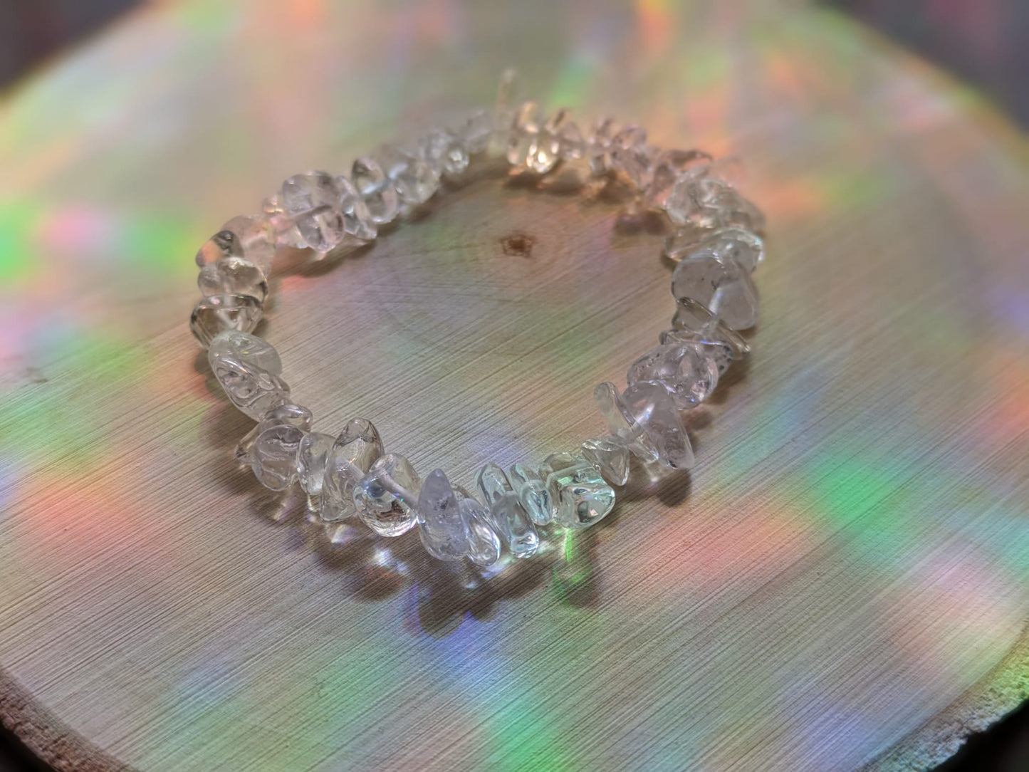 Clear Quartz Chip Bracelet