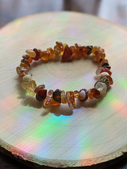 Carnelian Chip Bracelet