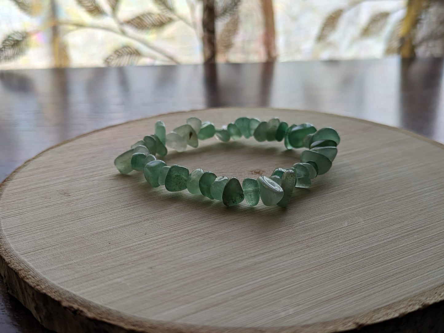 Green Aventurine Chip Bracelet