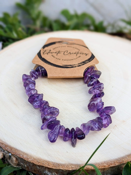 Amethyst Chip Bracelet