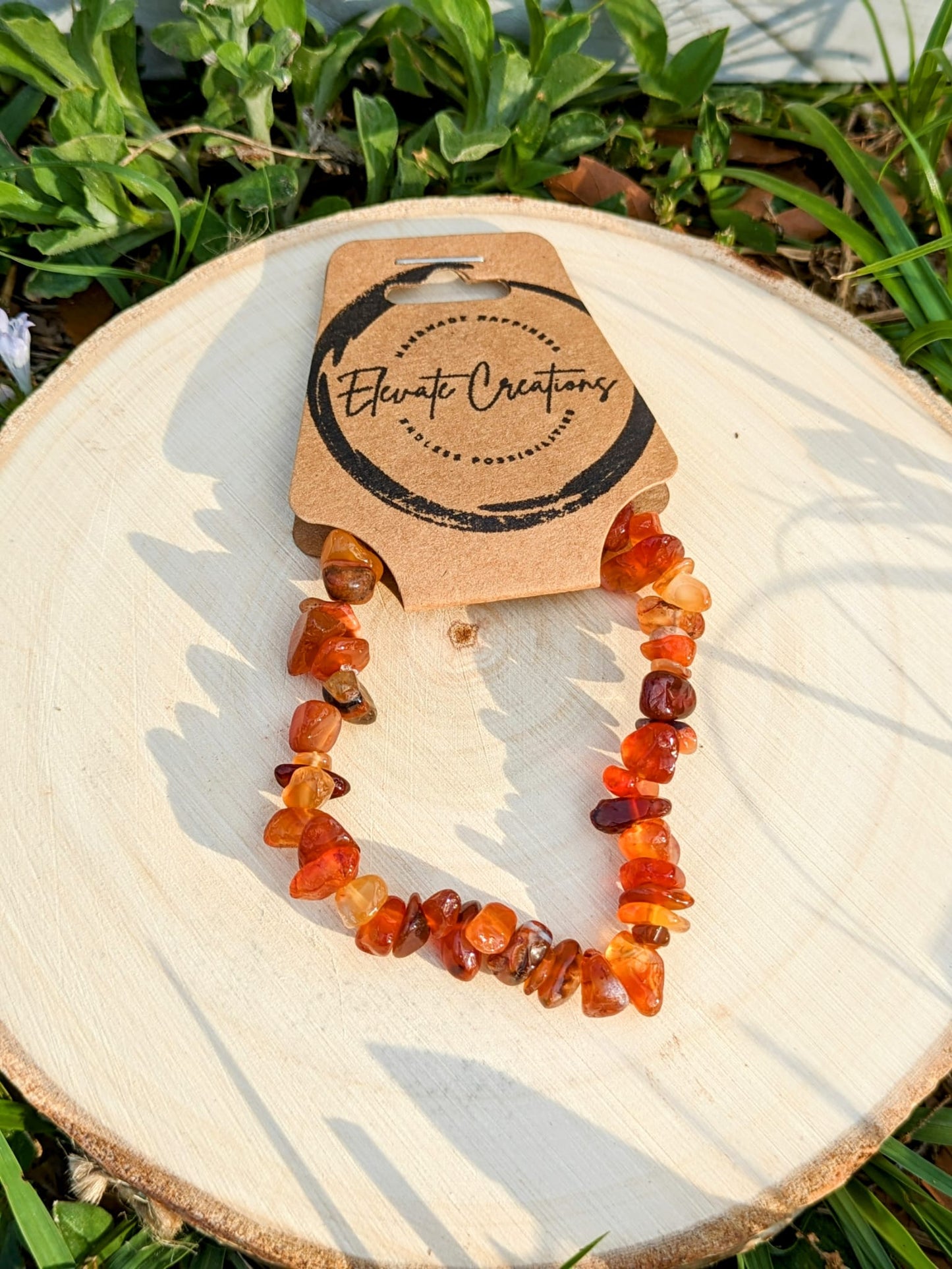 Carnelian Chip Bracelet