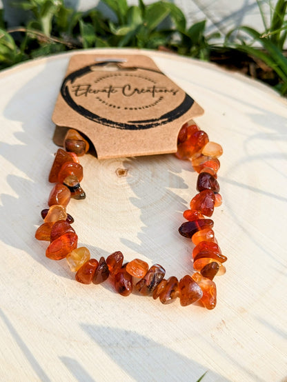 Carnelian Chip Bracelet