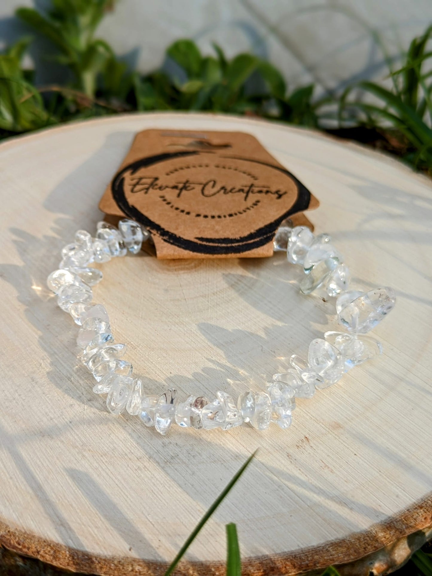 Clear Quartz Chip Bracelet