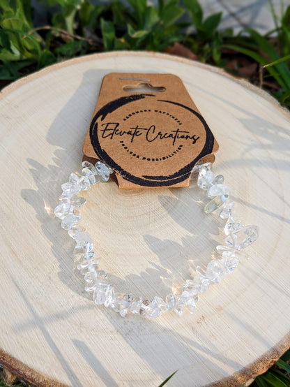 Clear Quartz Chip Bracelet