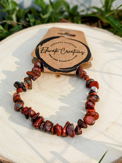 Brecciated Jasper Chip Bracelet