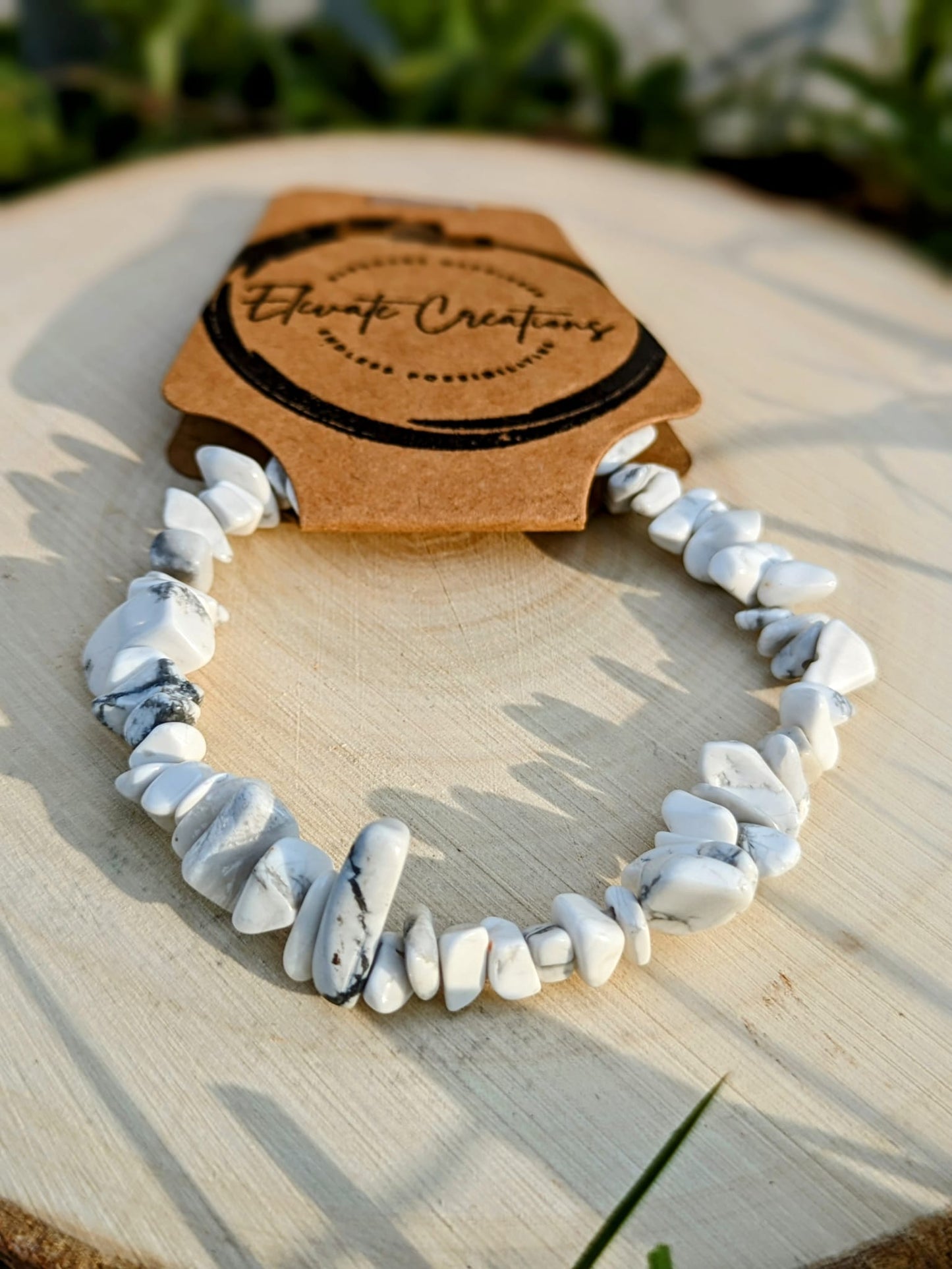 Howlite Chip Bracelet