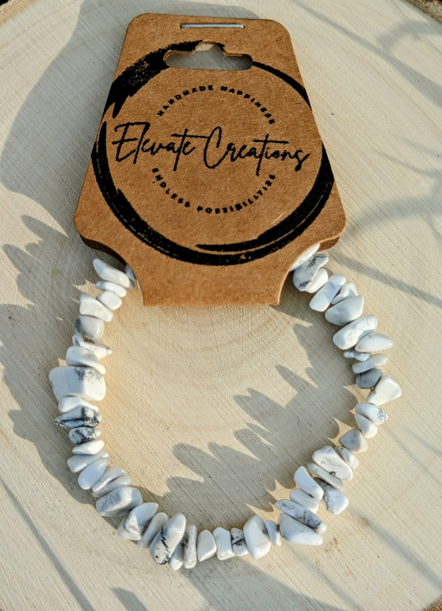 Howlite Chip Bracelet