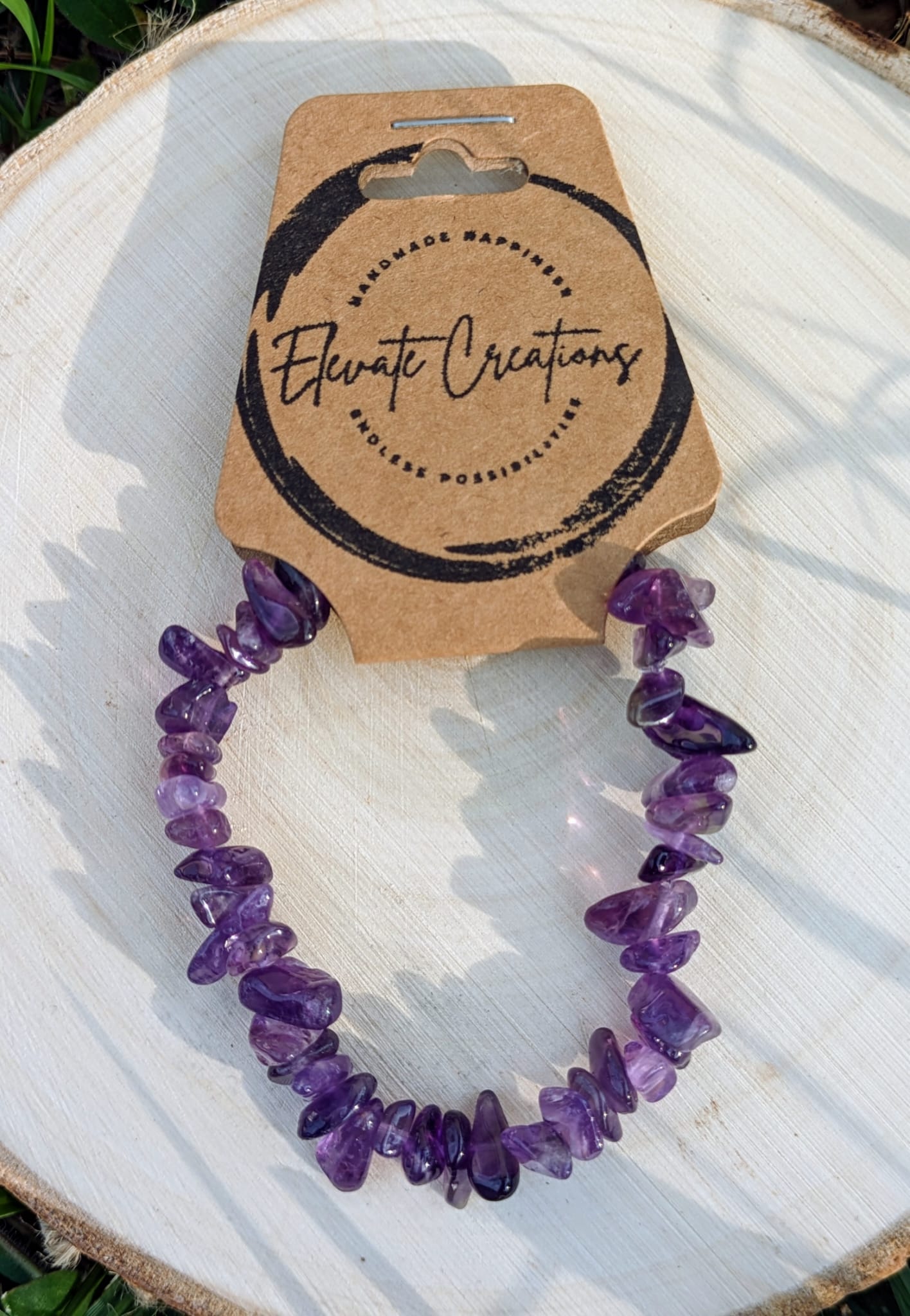 Amethyst Chip Bracelet