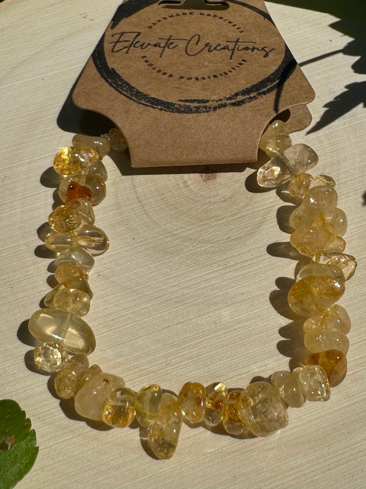 Citrine Chip Bracelet