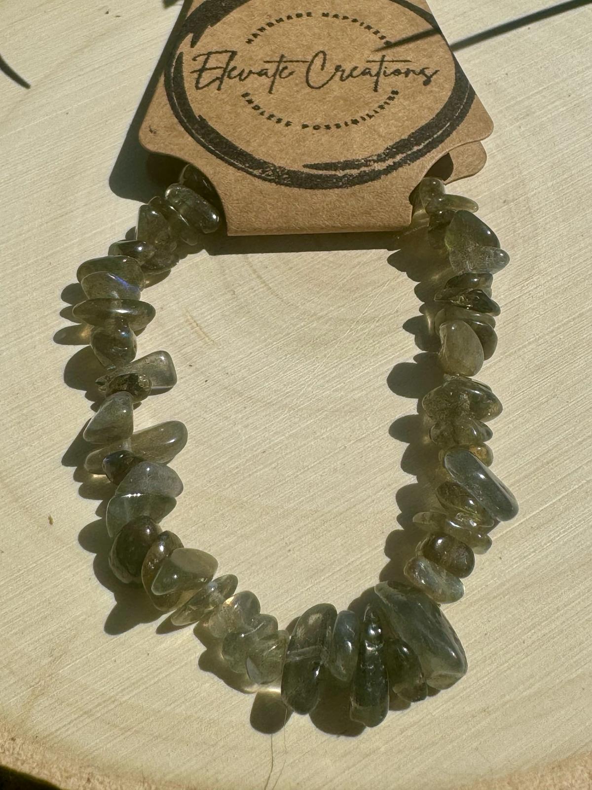 Labradorite Chip Bracelet