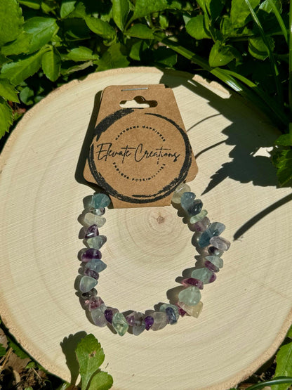 Fluorite Chip Bracelet