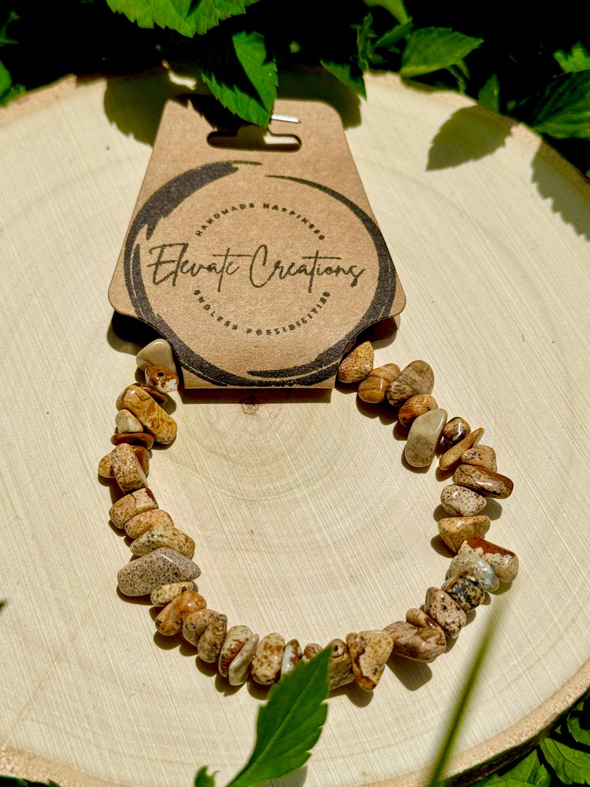 Picture Jasper Chip Bracelet