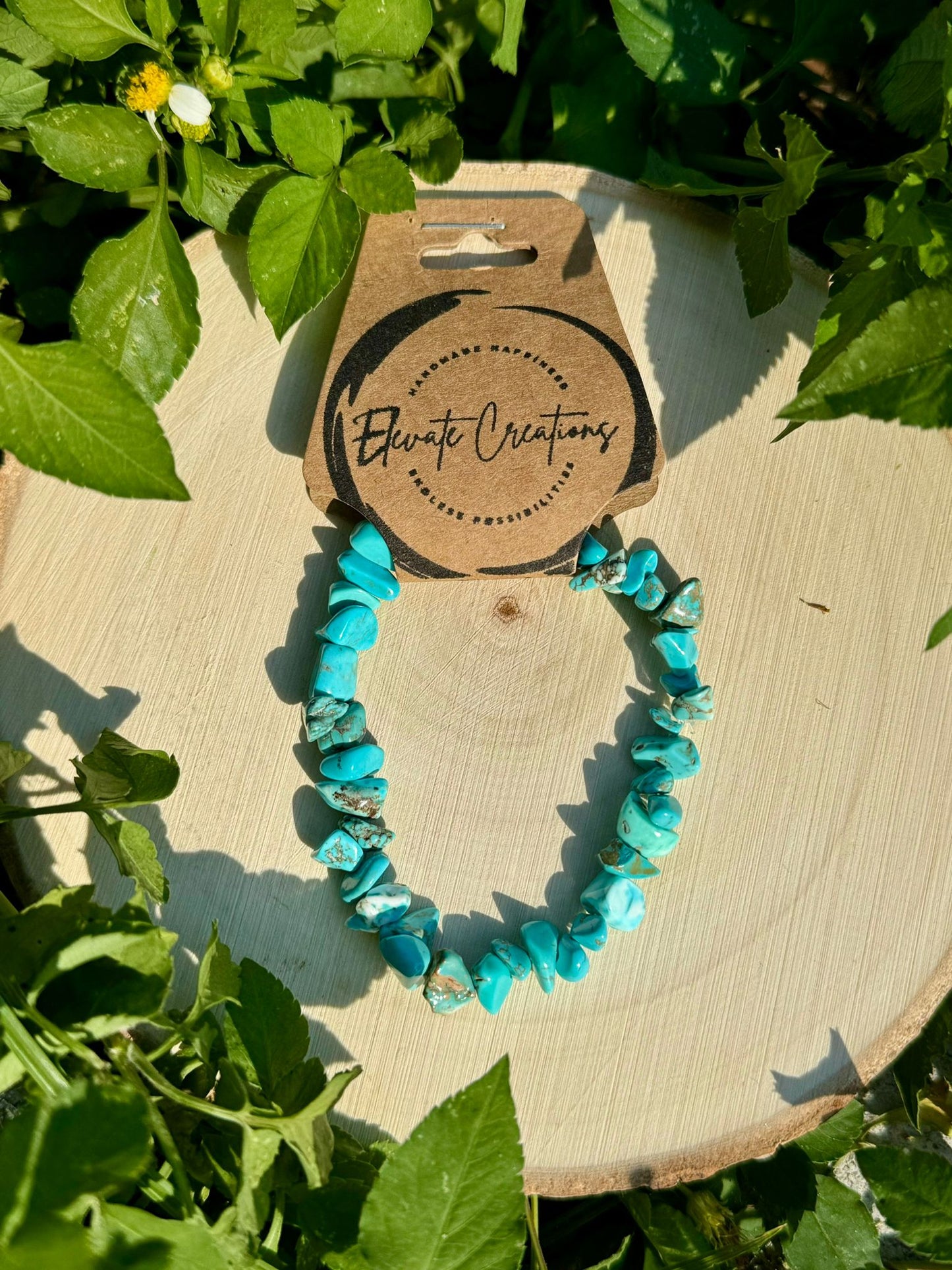 Turquoise Howlite Chip Bracelet