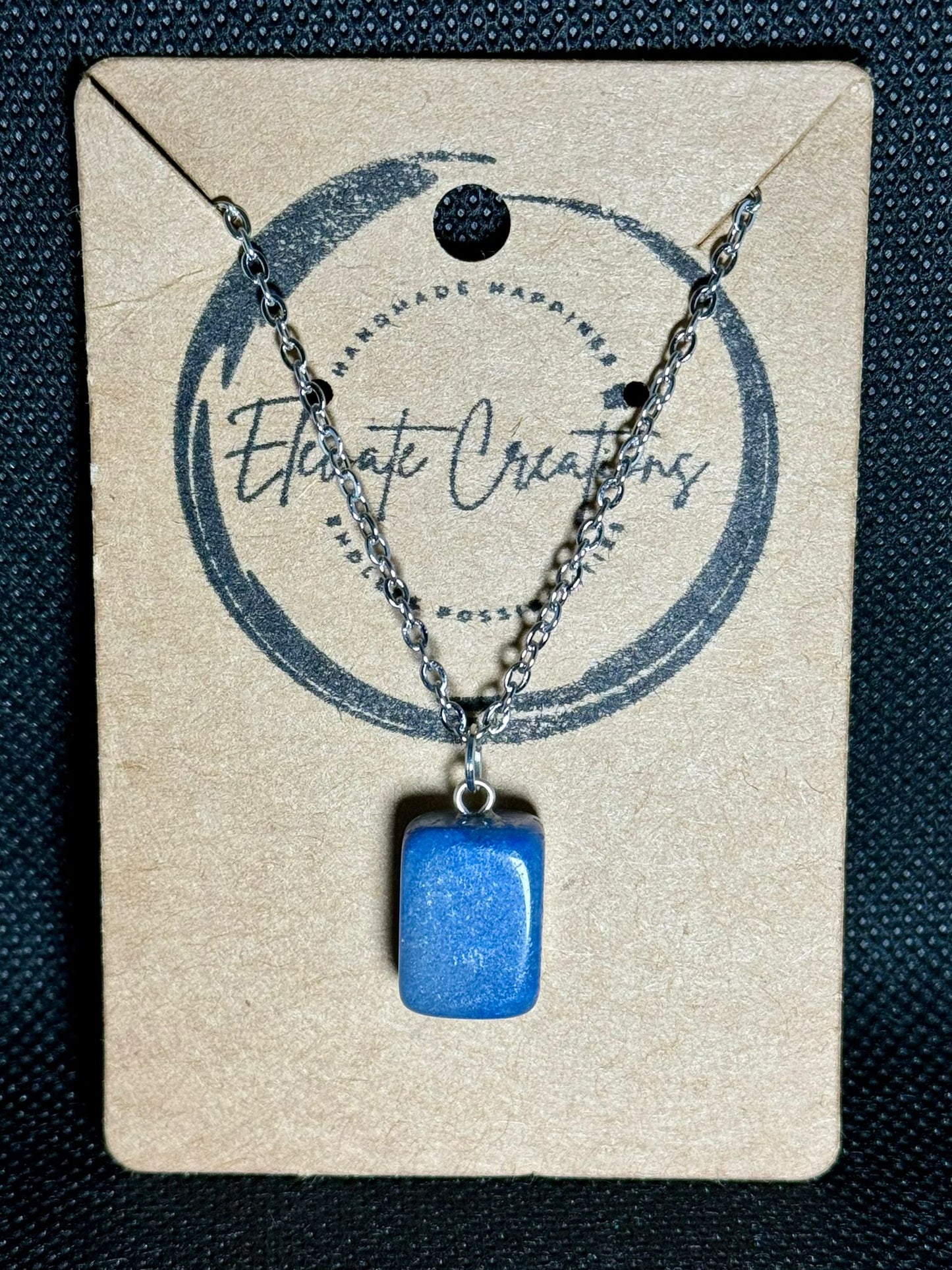 Blue Aventurine Charm Necklace