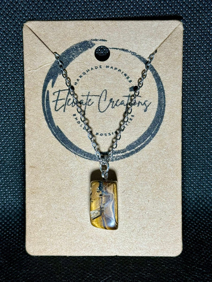 Tiger's Eye Charm Necklace