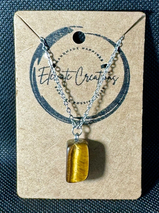 Tiger's Eye Charm Necklace