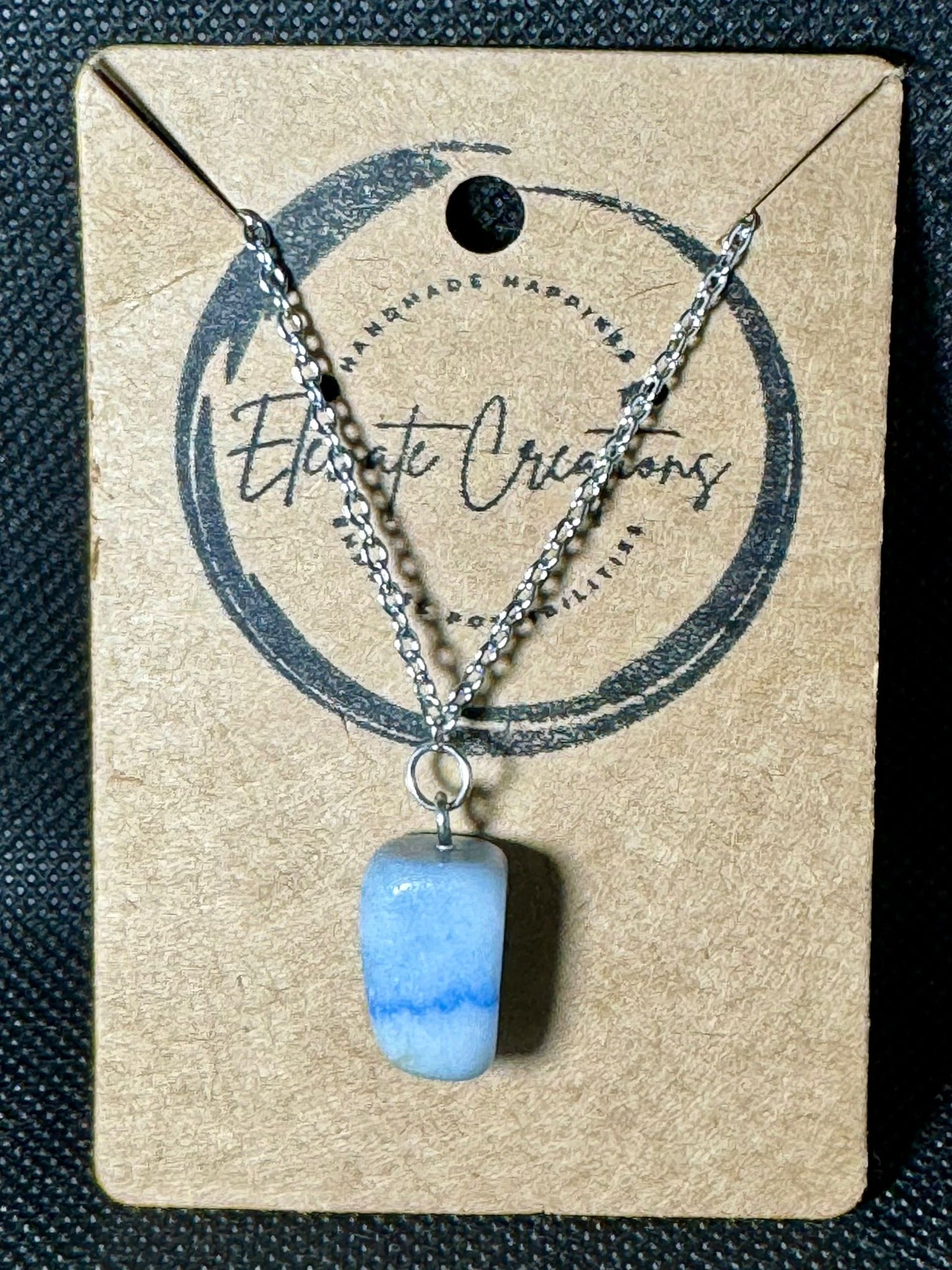 Blue Aventurine Charm Necklace