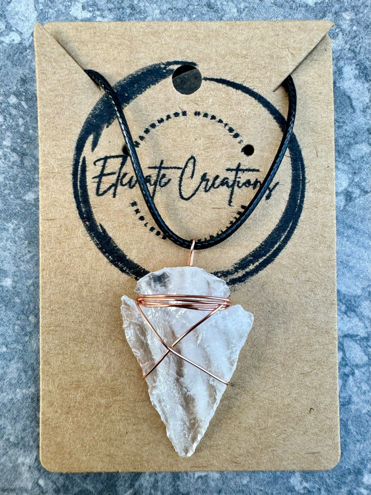 Clear Quartz Arrowhead Necklace