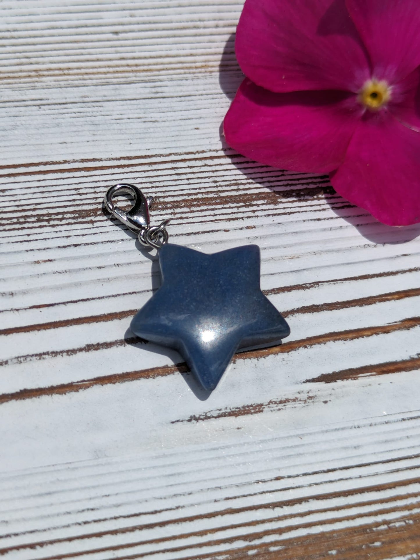 Blue Aventurine Star Crystal Charm