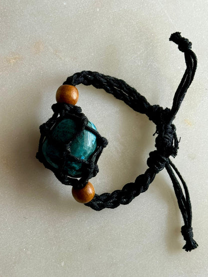 Chrysocolla | Rope Bracelet