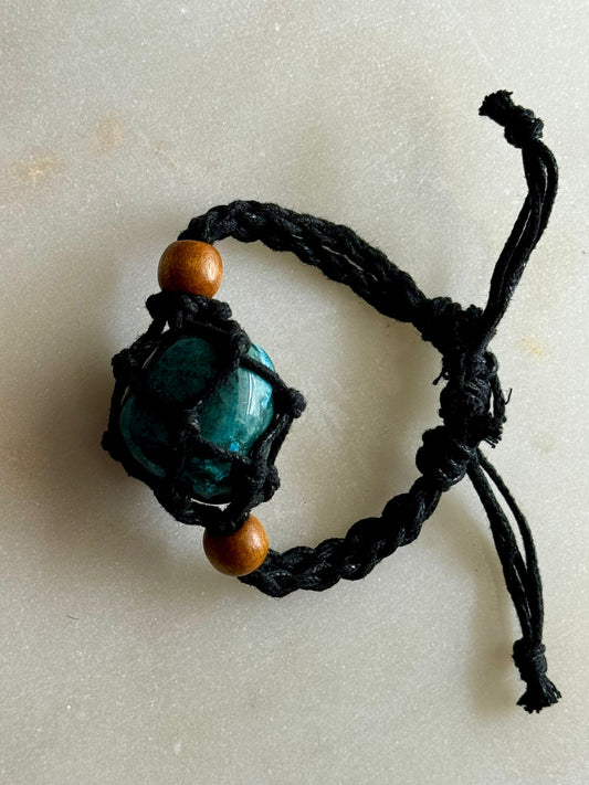 Chrysocolla | Rope Bracelet