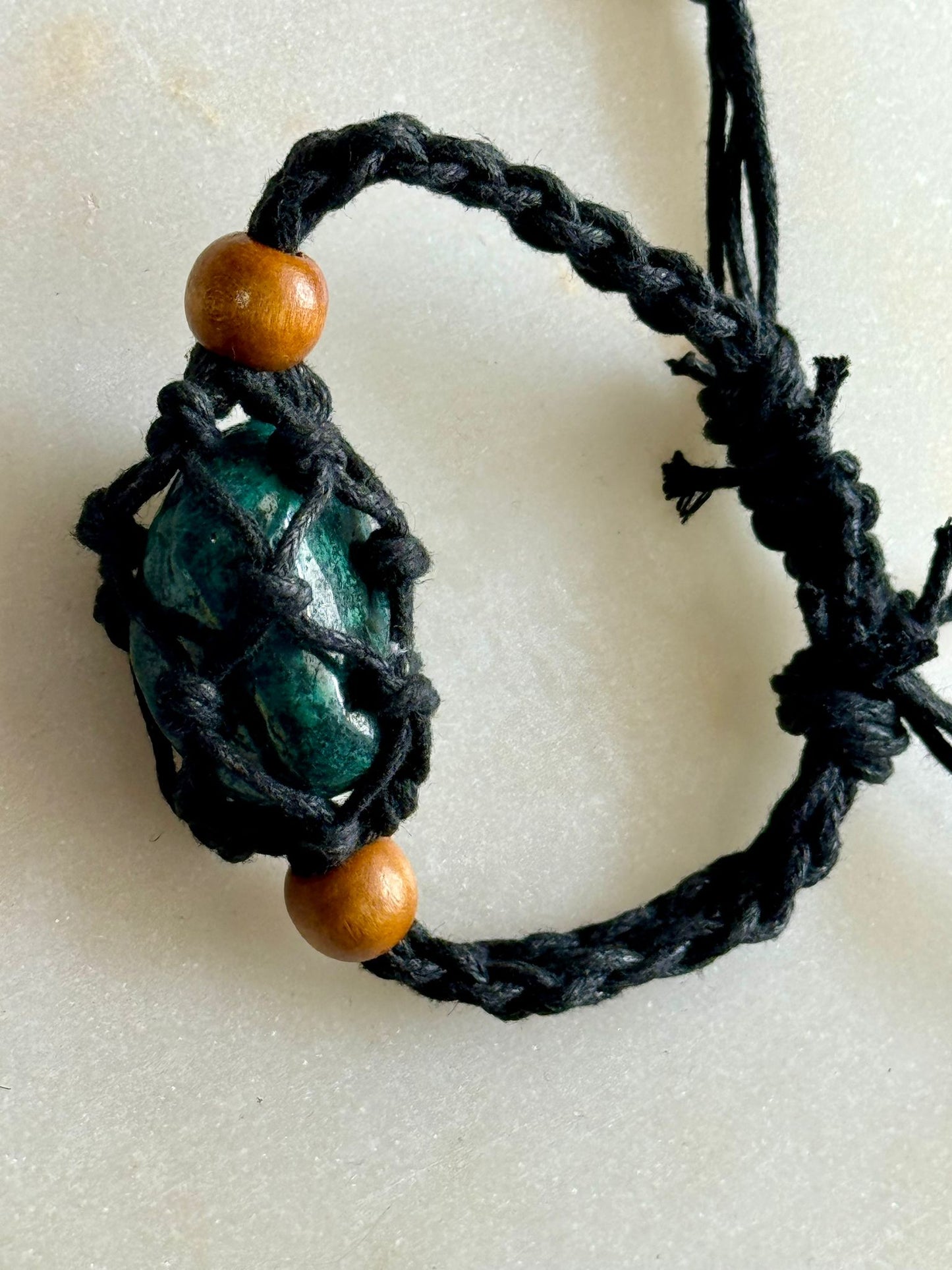 Chrysocolla | Rope Bracelet