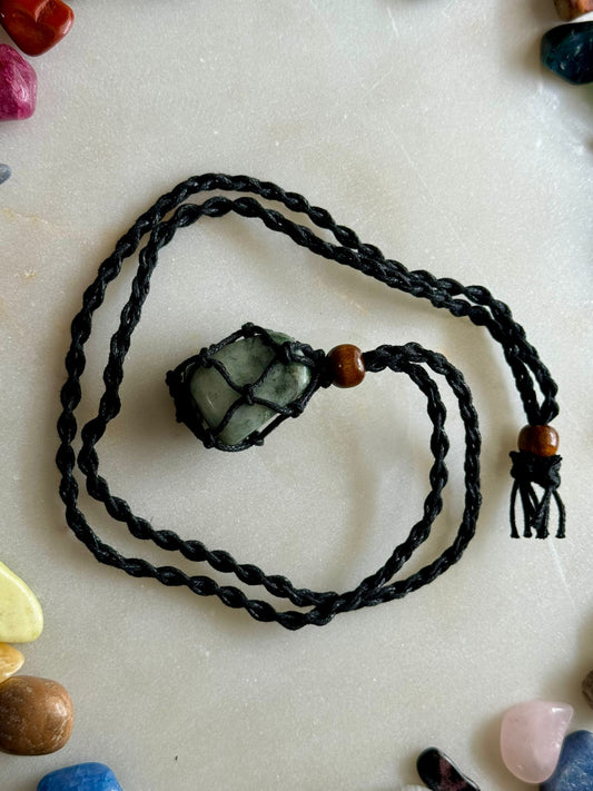 Tree Agate | Rope Necklace