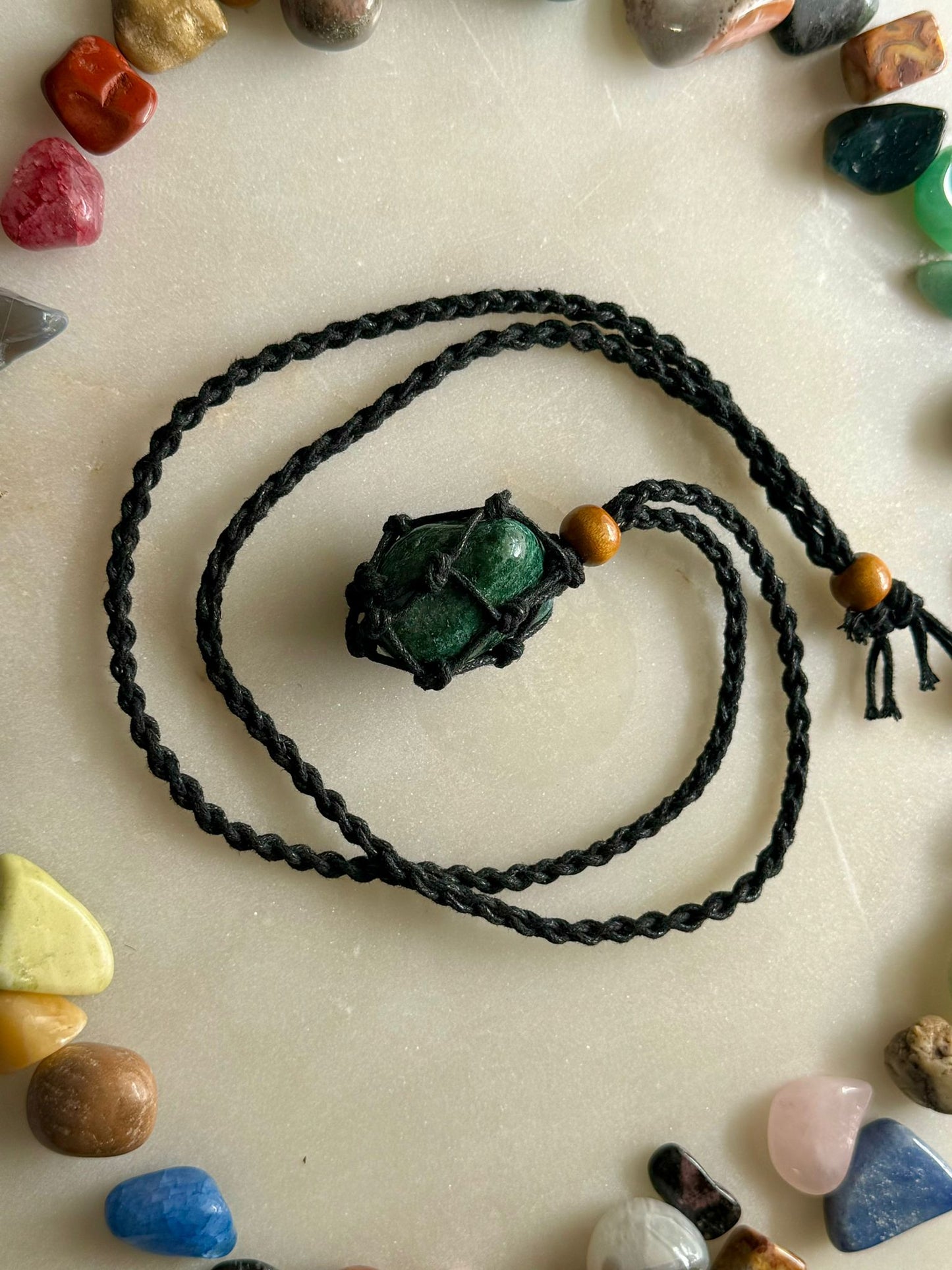 Malachite | Rope Necklace