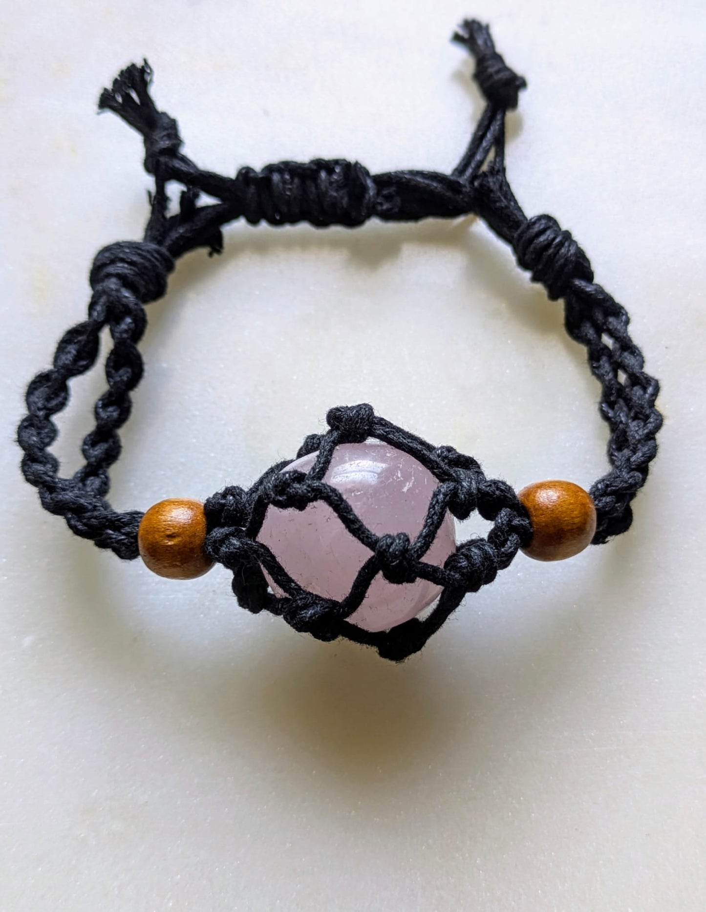 Rose Quartz | Rope Bracelet