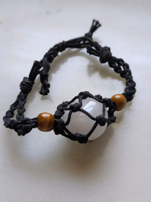 Milky Quarts | Rope Bracelet