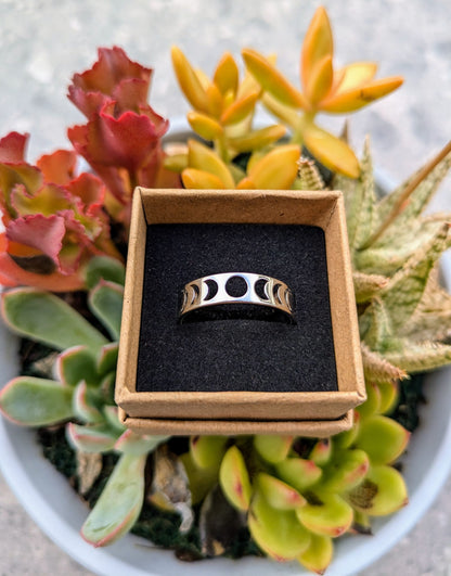 Moon Phases | Stainless Steel Ring