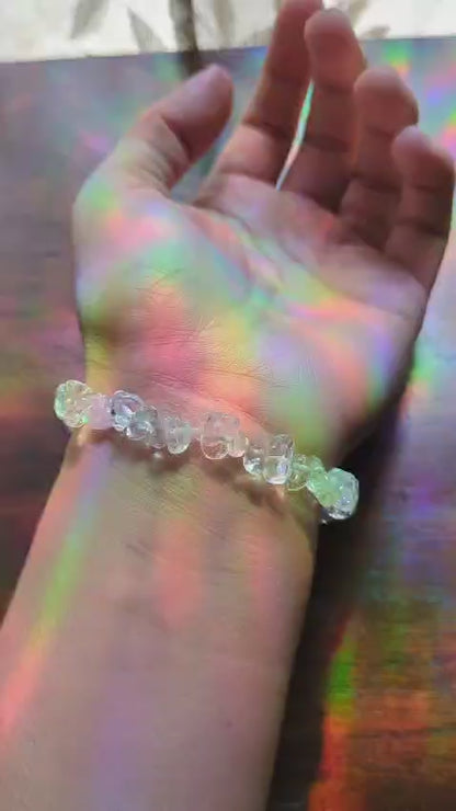 Clear Quartz Chip Bracelet